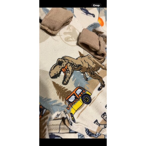 Jurassic Park World Baby Pajamas 18M  Dinosaur Print 2-Piece Set + Carters N - Picture 2 of 9